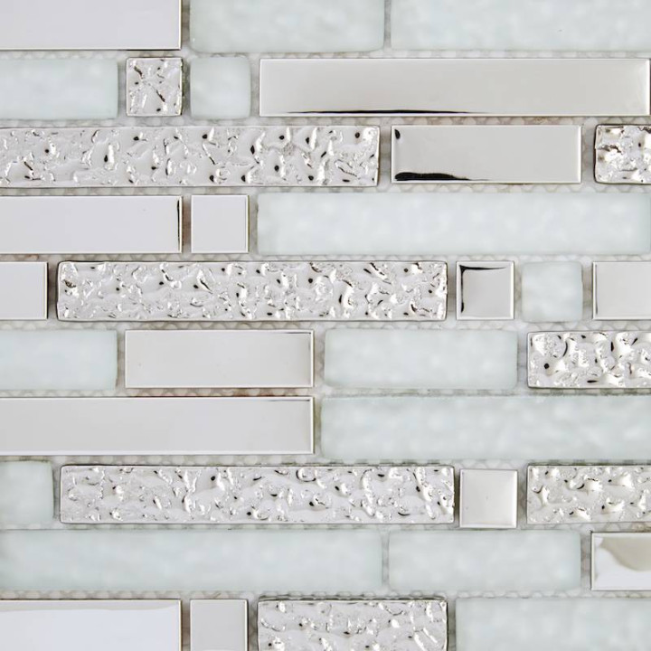 Plaque mosaïque verre - alu