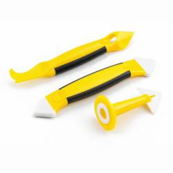 Outil 2‑en‑1 pour retirer et lisser les joints silicone ou mastic