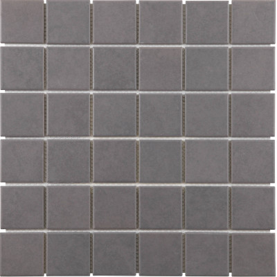 MAT INTER - Feuille 300x300 - Tesselle 50x50x6mm - Porcelaine anti d. gris moyen