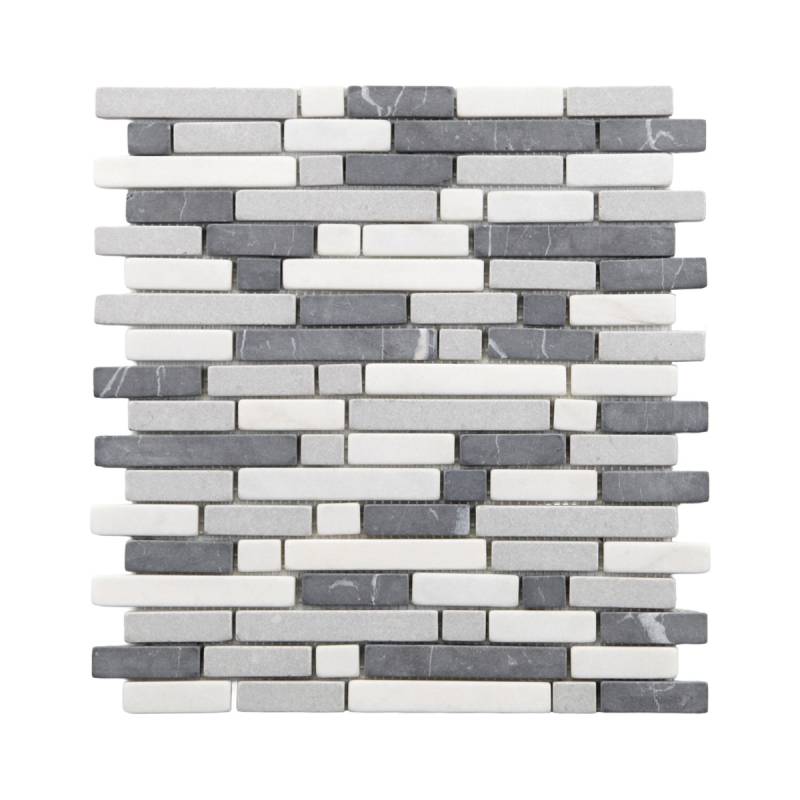 MAT INTER - Feuille 297x300x9mm - Multiformat marbre mix gris / blanc