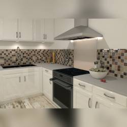 MAT INTER - Feuille 300x300 - Tesselle 50x50x8 - Verre gl marron