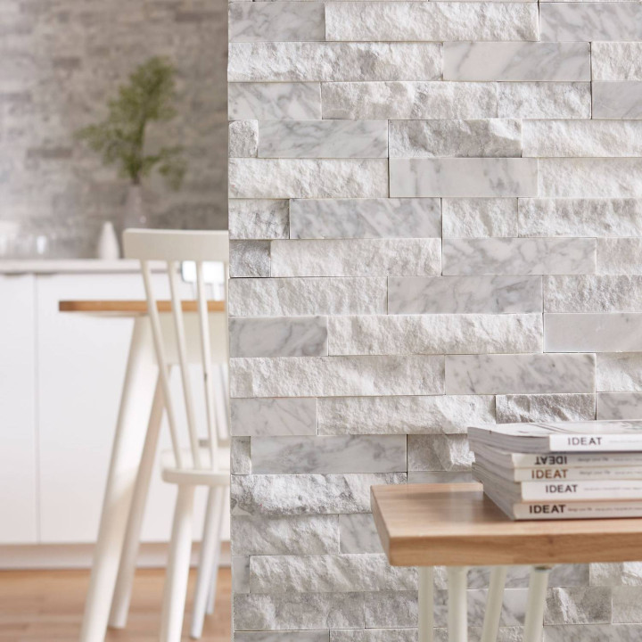 Parement Marbre Blanc - 0,432 m2 - DECOON