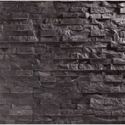 Briconature Noire - Parement Ardoise - Pierre Naturelle - 0,47 m2