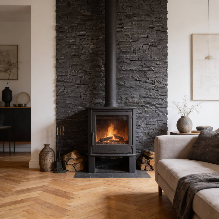Briconature Noire - Parement Ardoise - Pierre Naturelle - 0,47 m2