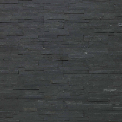 Parement mural en pierre naturelle fine épaisseur - graphite