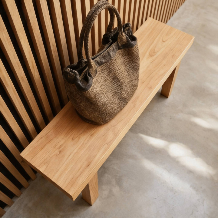 Panneau Tasseaux Bois - Décor Chêne  250 x 17,6 cm | DECOON