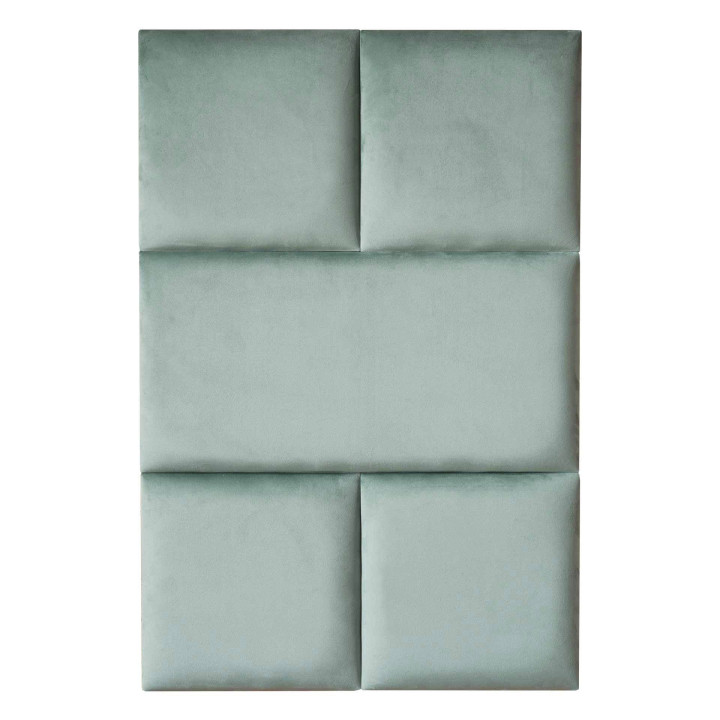 Mur capitonné - coussin mural vert émeraude 60 x 30 cm | Decoon