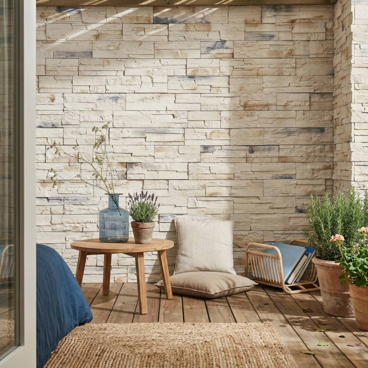Parement béton imitation pierre boréal - intérieur extérieur | Decoon