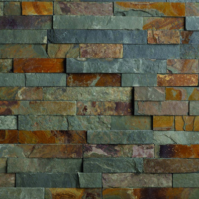 Briconature Multicolor - Parement Ardoise - Pierre Naturelle - 0,47 m2