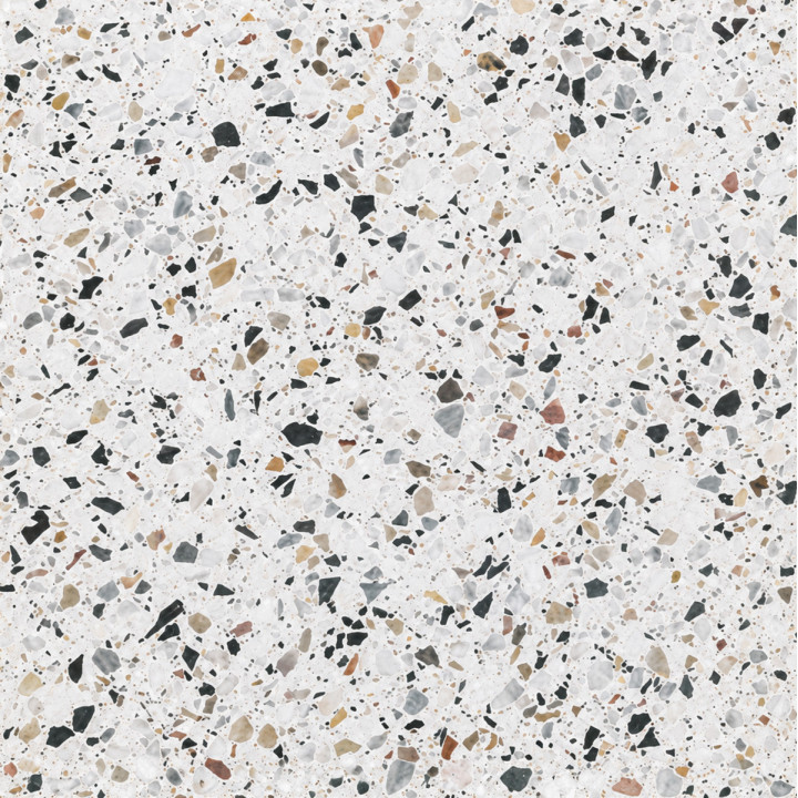Terrazzo blanc Grigio Venato - carrelage terrazzo 60x60 | Decoon