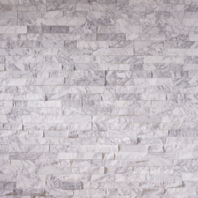 Parement mural en marbre blanc - 9 pcs