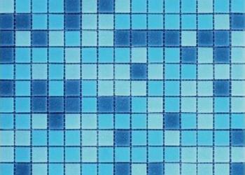 mosaique bleue